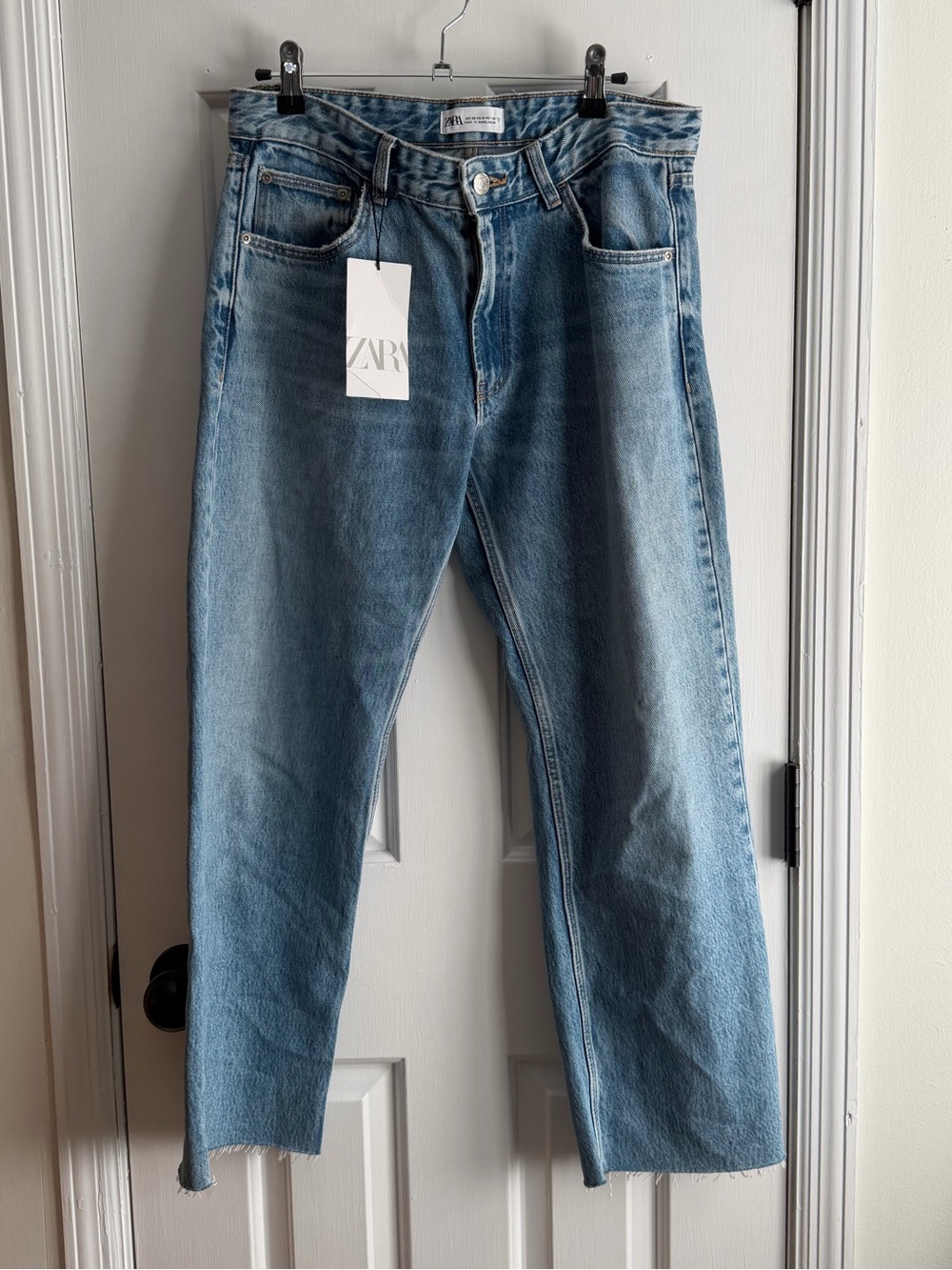 NWT Zara Light Wash Straight Jeans